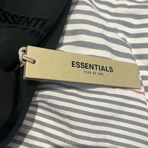 Essentials Fear of God Stretch Limo Black Hoodie and Sweatpants Set - Picture 10 of 16